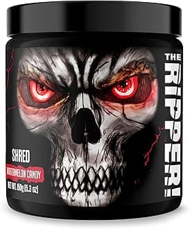 JNX SPORTS The Ripper! Fat Burner for Men & Women – Shredding Thermogenic Fat Burner, Pre-Workout & Appetite Suppressant – Watermelon Candy, 30 Servings