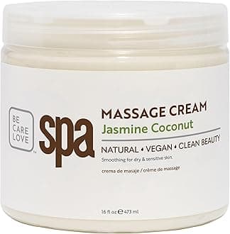 BCL SPA Massage Cream, Jasmine Coconut, 16 Fl Oz