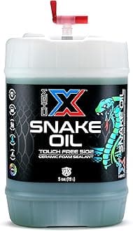 Chem-X Snake Oil: No-Touch Sio2 Lightning Fast Spray on Ceramic Foam On Sealant (Green, 5 Gallons)