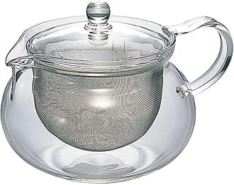 HARIO (ハリオ) Chacha Teapot Round, Usable Capacity: 23.7 fl oz (700 ml), Heat Resistant Glass, Gift Present CHJMN-70T
