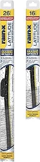 Rain-X 810163 Repellency Water Repellent Wiper Blades, 26" & 16" Windshield Wipers, All Weather Streak-Free for Enhanced Visibility w/ Water Repellency Formula