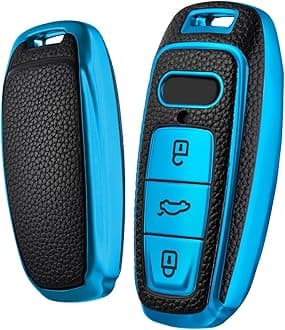 ELOHEI for Audi Key Fob Cover, Special Soft TPU Key Case Cover