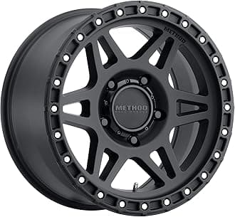 Method Race Wheels 312 Matte Black 17x8.5" 5x150", 0mm offset 4.75" Backspace, MR31278558500