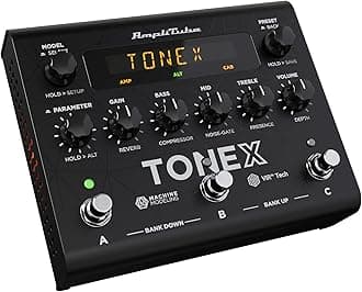 IK Multimedia TONEX Pedal: Stereo multi-effects guitar and bass pedal with 150 Presets, 15 Pre/Post FX, Tuner, Tap Tempo, Headphone Out, Software Player and Editor