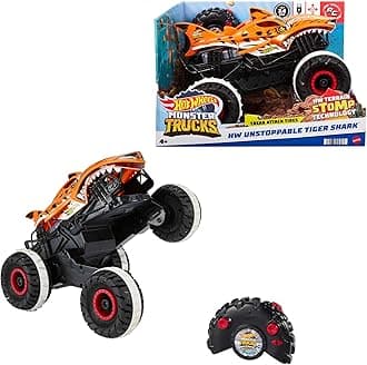 Monster Trucks, Remote Control Car, 1:15 Scale Tiger Shark RC with All-Terrain Wheels