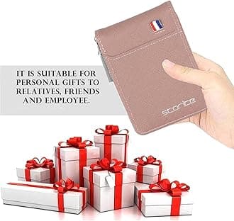 Credit Debit Card Holder PU Leather Small Card Case for Women or Men with Zipper, Pink, 1Pack Peach Pink, Casual