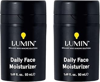 Lumin Daily Face Moisturizer for Men – Lightweight Hydrating Cream with Niacinamide, Men’s Face Lotion for Normal, Combination & Sensitive Skin, Korean Skincare, Smooth & Nourishing, 50ml, 2 Pack