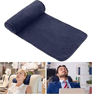 Weysat Neck Pillow for Recliner Head Pillow Adjustable Plush Pillow Neck Roll Non Slip Fleece Couch Neck Head Support Pillow for Travel Home Recliner Sofa Armchair (Dark Blue)