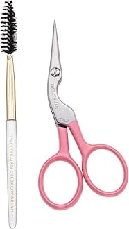 Tweezerman Exclusive Rose Tea Brow Shaping Scissors & Brush