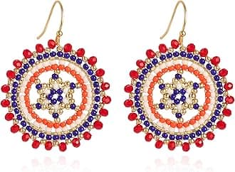 Elegance 11 Designs Beaded Earrings For Women Seed Bead Summer Beach Boho Statement Dangle Handmade Earrings Jewelry