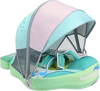 Upgrade 2nd Generation Baby Infant Soft Solid Non-Inflatable Float Lying Swimming Ring Children Waist Float Ring Floats Pool Toys Swim Trainer Classic Swim Ring (Green C)