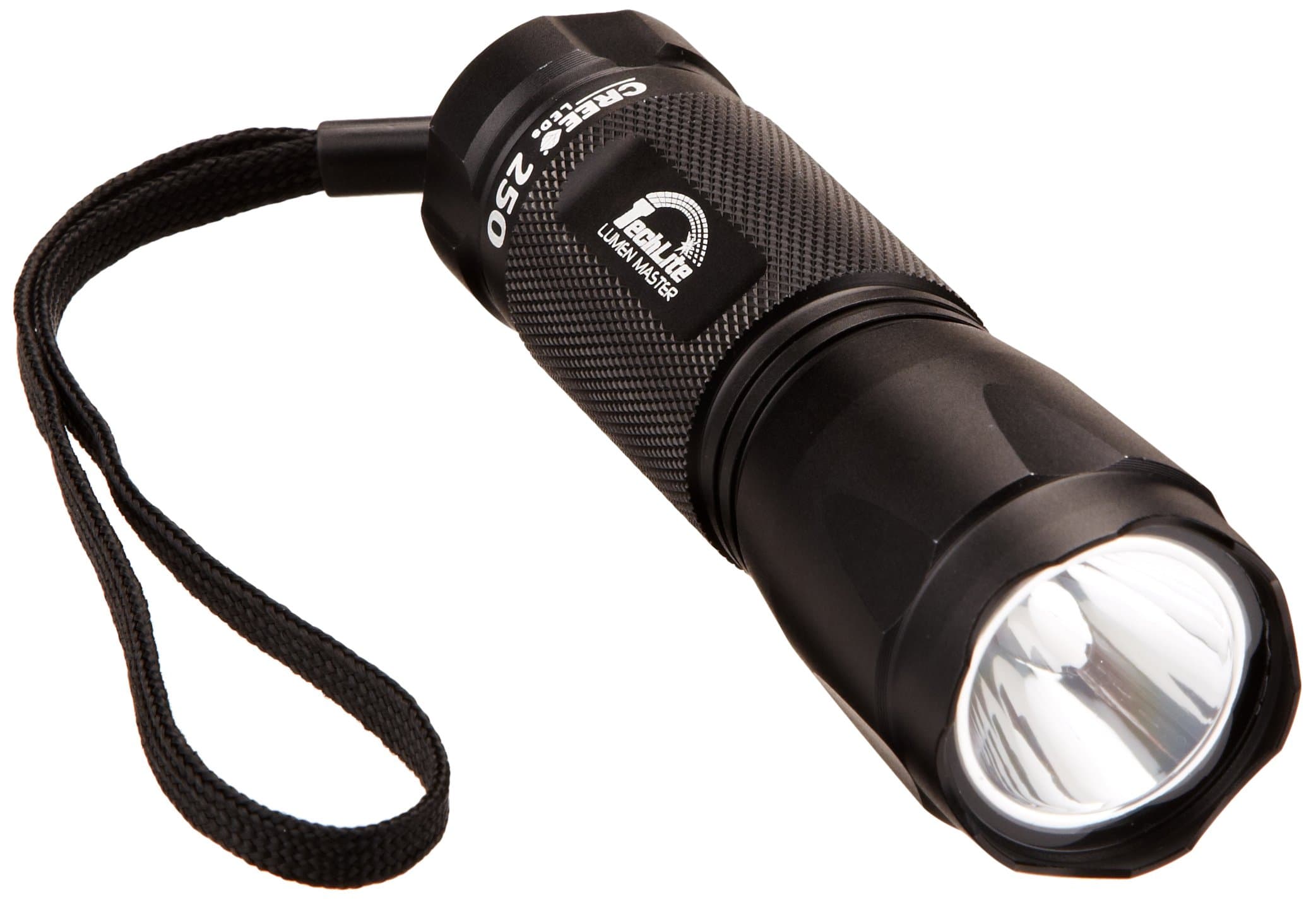 TechLite TA7 Lumen Master Flashlight, Sand Blasted Black