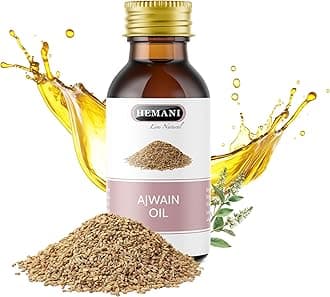 Hemani Ajwain Oil, 30 ml, 100% aromatic, medicinal and cultural purposes, relieves tooth ache, eases digestion.