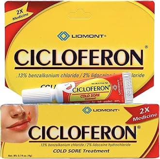 Cold Sore Treatment Gel, Clear, 1 Tube of 0.14 Oz (Pack of 1)