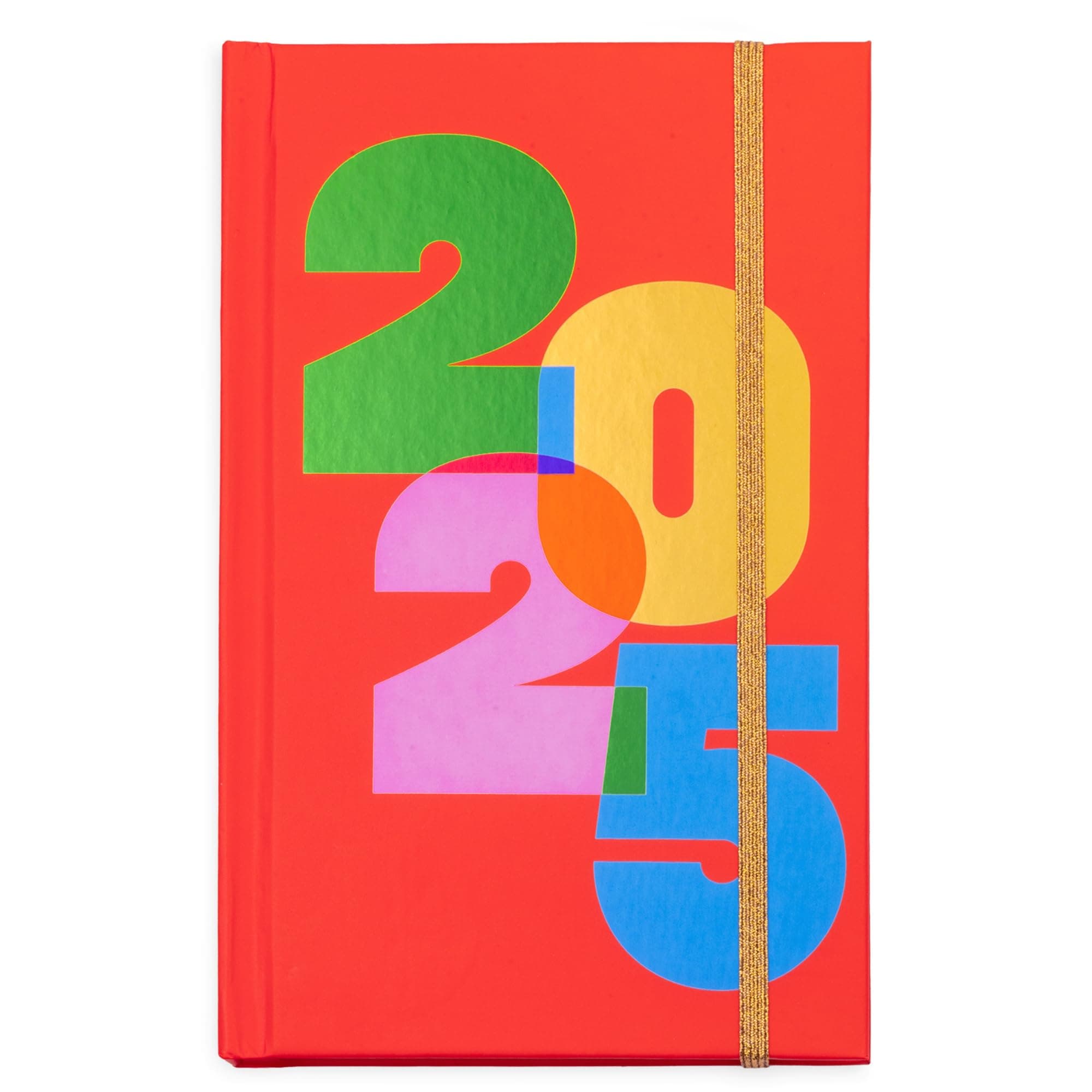 ban.do Daily Planner 2025, Classic Weekly Planner Dated January 2025 - December 2025, Self Care Journal, Hardcover Planner with Monthly Calendar, Stickers, & Pockets, Colorblock