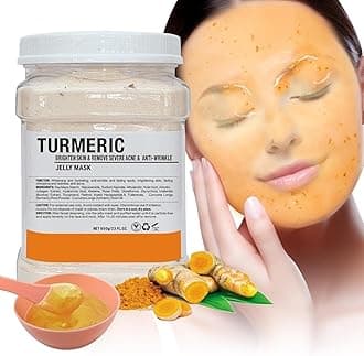 Jelly Mask for Facials Professional, Hydrating & Moisturizing Peel-Off Natural Gel Face Mask SkinCare, Professional Spa Use Jelly Face Masks, Deep Hydration & Glow 23 Fl Oz (Turmeric)