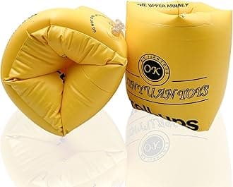 Arm Floaties for Kids and Adults - Inflatable Swimming Arm Ring, Dual Airbags Swim Float floaties for Kids 3-5 Toddlers Adults Children Perfect Summer Essential in The Pool