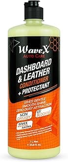 Dashboard Polish and Leather Conditioner + Protectant (1L) Car Dashboard Polish | Car Polish for Interior Plastic, Leather, Vinyl & Rubber | Dashboard Polish that Protects, Shines & Conditions