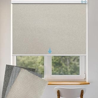 Motorized Roller Shade Fabric Samples（Fabric Grey, Beige, Brown）