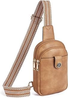BOSTANTEN Small Sling Bag Crossbody Bags for Women Trendy Crossbody Purse Leather Chest Bag