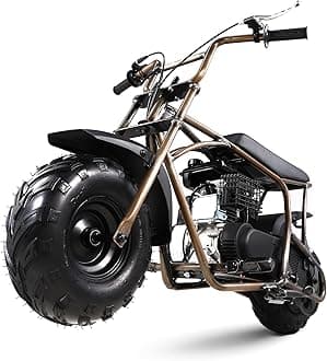 Oryxearth Mini Dirt Bike for Kids, 105CC 4-Stroke Kid Gas Powered Off-Road Pocket Pit Trail Motorcycle W/EPA Approved, Up to 28 Mph Weight Support 185 LBS, for Adults and Teens, Standard, Rust Brown