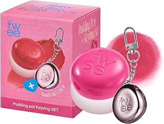 Blurry Pudding Pot + Keychain SET | Airbrushed Blush & Lip, Buildable Pigment, Long-lasting, Lightweight, Easy to Blend, Natural Soft Matte Finish Makeup – Cherry (Vibrant Pink) | 0.17 oz