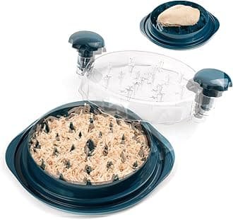 Chicken Shredder, Chicken Breast Shredding Tool Twist with Transparent Cover, Meat Shredder, Ergonomic Handle, Easy Cleaning, Anti-slip, Heat Resistant, BPA Free