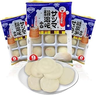 Japanese Flavor Mochi 19.3 oz(3 Pack), Yogurt Dango Rice Cake Daifuku Candy Bits Nuggets Snack Asian Delicious Unburdened Dessert for Kids through Adult 6.34oz/pk(540g)