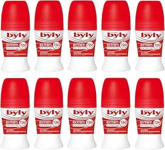 Byly Deo Deodorant Roll-on Extrem Perfume Free 50ml Pack of 10