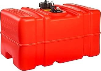 Scepter 08668 Rectangular 12 Gallon Marine Fuel Tank For Outboard Engine Boats, 23" x 14" x 14", Red