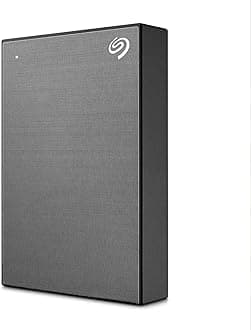Seagate One Touch with password, 2TB, portable external hard drive, PC, Notebook & Mac, USB 3.0, Space Gray (STKY2000404)
