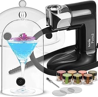 Smoking Gun Wood Smoke Infuser - Universal Kit, 14 PCS, Smoker Machine with Accessories and Wood Chips - Cold Smoke for Food and Drinks - Gift for Man