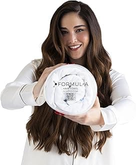 FORMUL-A Microfiber Hair Towel Wrap for Women – Anti Frizz Towel - Fast Hair Drying Towel Wrap – Hair Care Products – Hair Plopping Wrap Towel – Hair Turban for Wet Hair – Super Absorbent