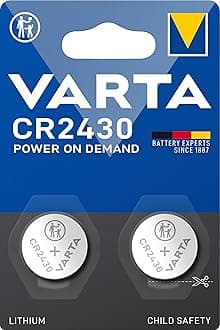Batteries Electronics CR2430 Lithium button cell battery 2-pack, Button cells in original blister pack of 2
