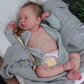 Anano Reborn Baby Dolls Silicone Full Body Girl 20 Inch Realistic Baby Doll Girl, Full Silicone Reborn Doll, Real Life Babys Dolls That Look Real Looking Newborn Babies Washable