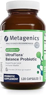 UltraFlora Balance Probiotic - Shelf-Stable Daily Gut Health Supplement for Digestive & Immune Support* - Non-GMO & Gluten-Free - 120 Capsules