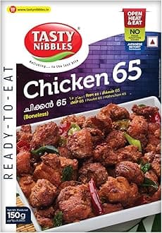 Ready to Eat Chicken 65 | Kerala Special | Open Heat & Eat | Non-Vegetarian | No Added Preservatives | Japanese Retort Technology 150GM Pouch (Pack of 1)