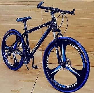 Men Jaguar Mountain Bicycle|Gear Cycle with 21 Speed Gear & Double Disc Brake, Fat Tyre|Black, 26 inch, Dual