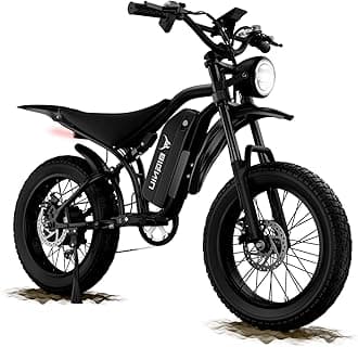 Electric Bike for Adults – 20" Fat Tire, Peak 1200W Motor, 48V 15A Battery, 7-Speed, Dual Disc Brakes for Off-Road and City Riding BG-S