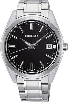 Seiko Men Analogue Watch with Stainless Steel Band