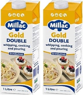 Lakeland Dairies Millac Gold Double - 1 Litre (Pack of 2)