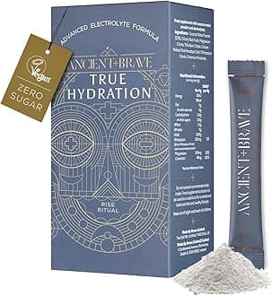 True Hydration 15 x 6g Sachets - Electrolyte Formula with Magnesium, Potassium and Chromium - Morning Hydration, Post Workout Recovery and Fasting Support - Natural Coconut Water Blend