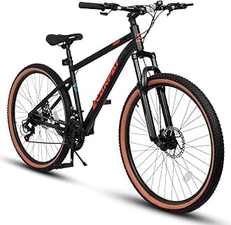 24/26/27.5 Inch, Dual Full Suspension Mountain Bike, 21 Speed Summer Travel, Mens Womens Outdoor Cycling Commuting City Bike to School Work, Birthday Gifts Bicycles