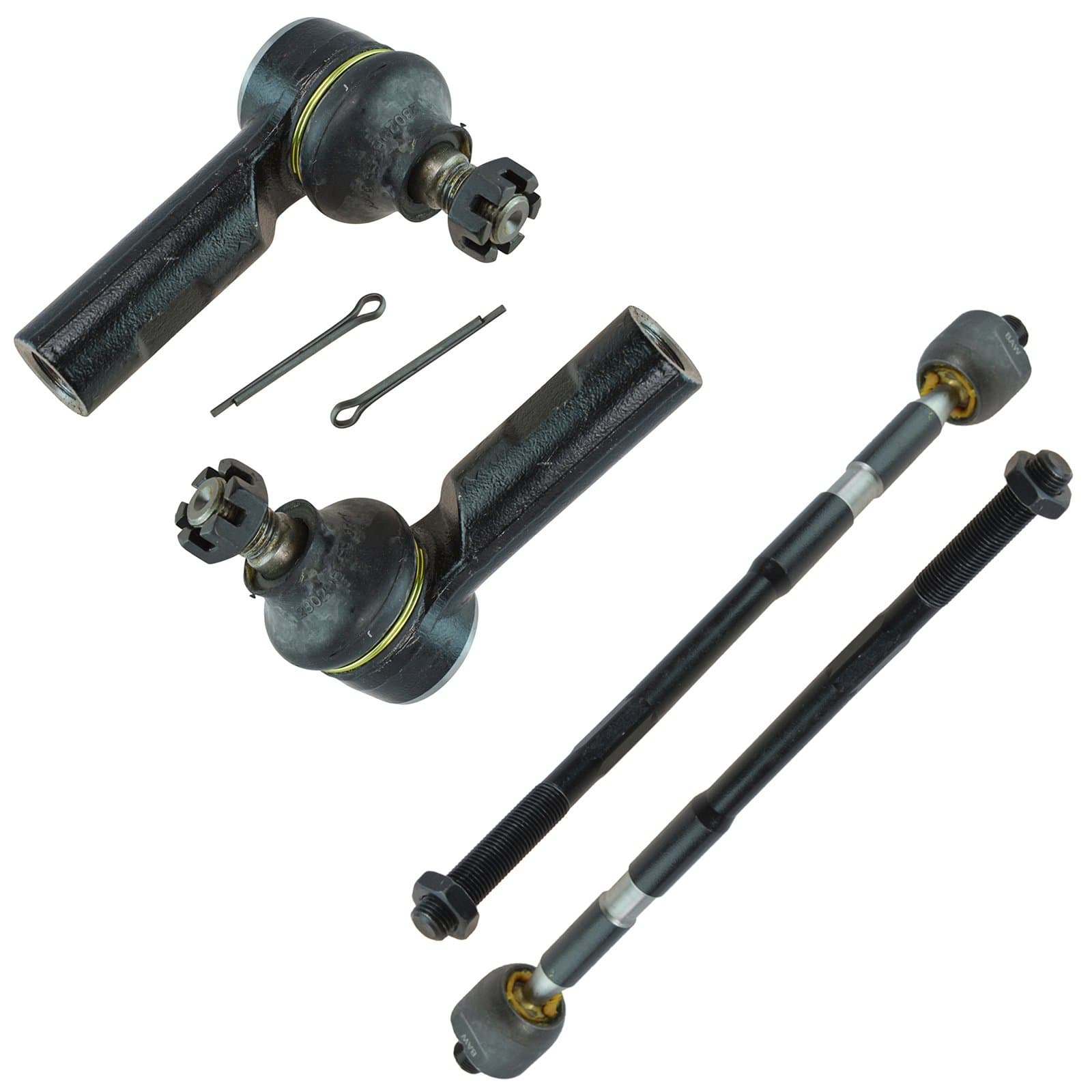 Front Steering Inner Outer Tie Rod End Driver Passenger Set 4pc for Suzuki SX4