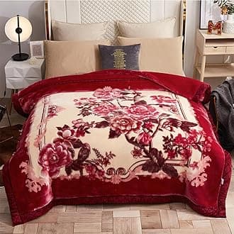 Fleece Blanket Quee King Size,Plush Korean Mink Blanket,4Kg - 2 Plyprinted Heavy Blanket for Winter - Ultra Soft Microfiber Sofa Fleece Blankets,C,180x220cm3Kg(71x87in 6lb)