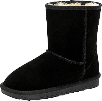 VEPOSEWomen's Snow Boots Suede Warm Ankle Booties Classic Winter Outdoor Shoes
