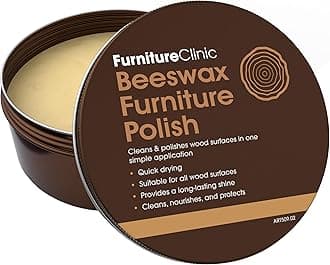 Premium Beeswax Polish (6.8oz/200ml) | Condition, Restore, Protect, & Waterproof Wood Furniture, Cabinets, and More | Natural Wax for all Wood Types & Colors - Oak, Teak, Dark & Light