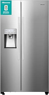 RS694N4ICE Freestanding American Side-by-Side Fridge Freezer - Total No Frost - Plumbed Water and Ice Dispenser - 562 liters - Stainless Steel - E Rated