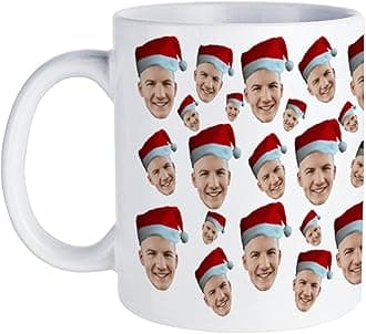 – Custom Mug with Facw Personalised Coffee Mug 11Oz Double Side Customised Funny Present for Christmas Face Mug