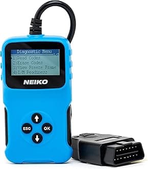 NEIKO 40500A Car OBD2 Scanner, Car Scanner Code Decoder, Reader & Eraser Automotive Check Engine Light Diagnostic Read & Clear Emission & Fault Codes 9, Code Reader, OBD2 Scanner Diagnostic Tool